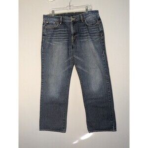 Lucky Brand Jeans Mens Size 34 Straight Leg Denim Short Inseam 28  34x28 *Read